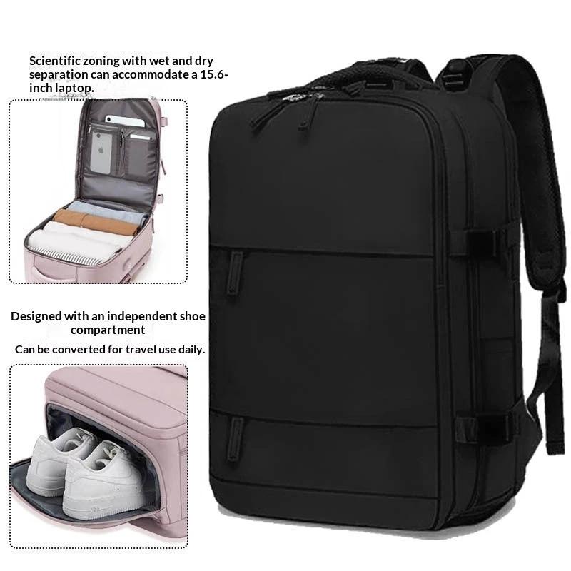 Men's Casual Travel Waterproof Laptop Backpack With Dry-Wet Separation by GJG Denim
