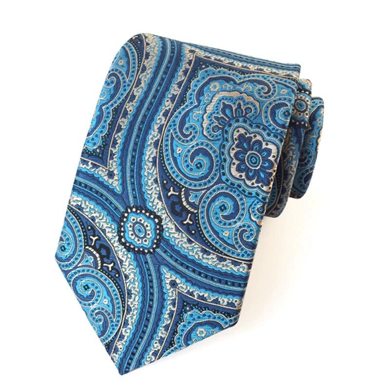 Men's Casual Formal Wear Polyester Jacquard Tie by GJG Denim