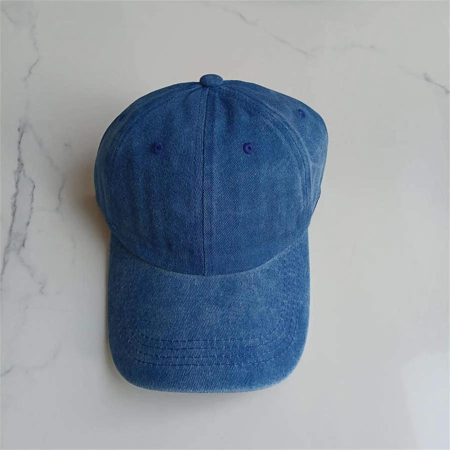 Retro Washed Baseball Cap For Men by GJG Denim