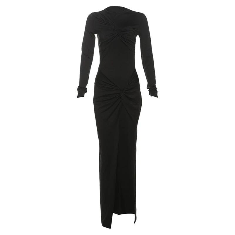 High Slit High Waist Slim Fit Dress Women by GJG Denim