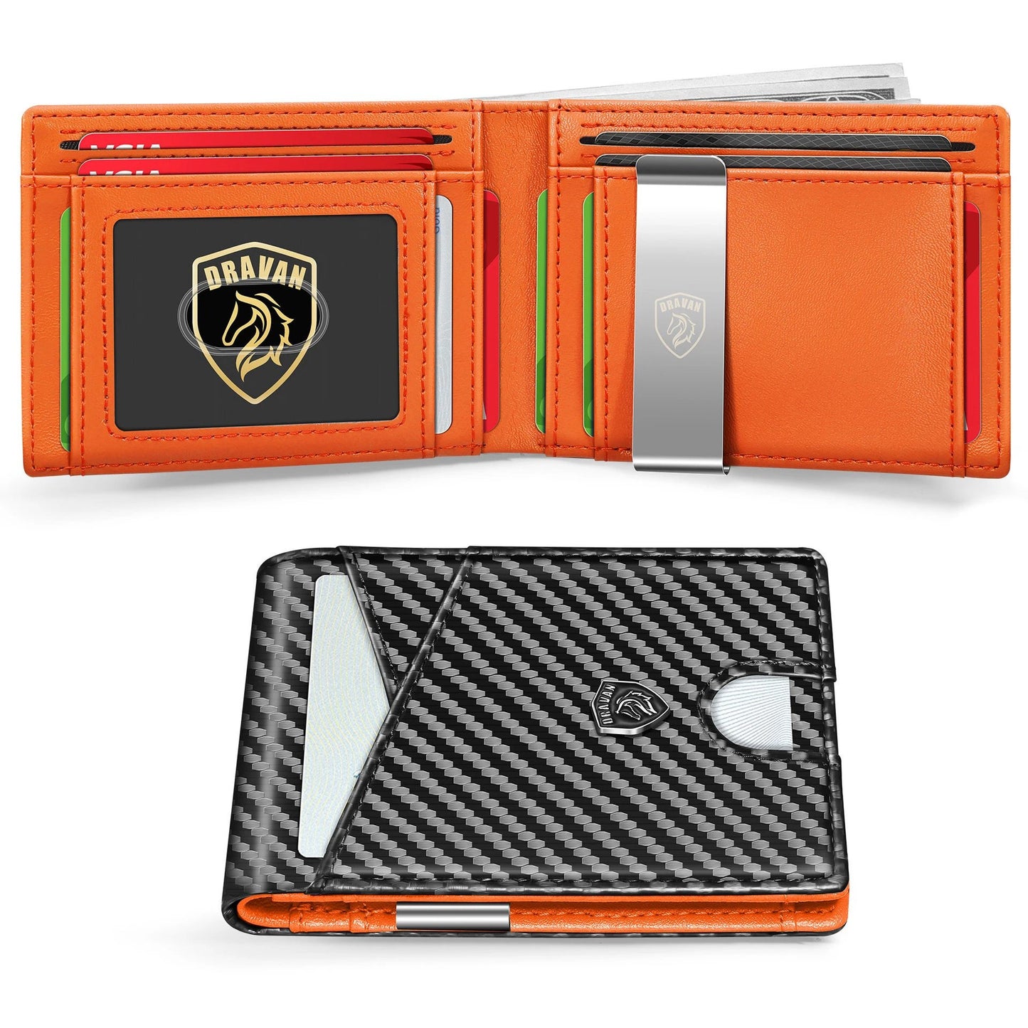 Men's Card Holder Portable Carbon Fiber by GJG Denim