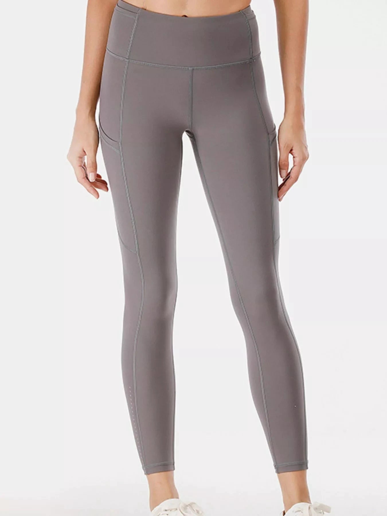 Full Size High-Waisted Active Leggings with Pockets Plus Size by Lady Ros