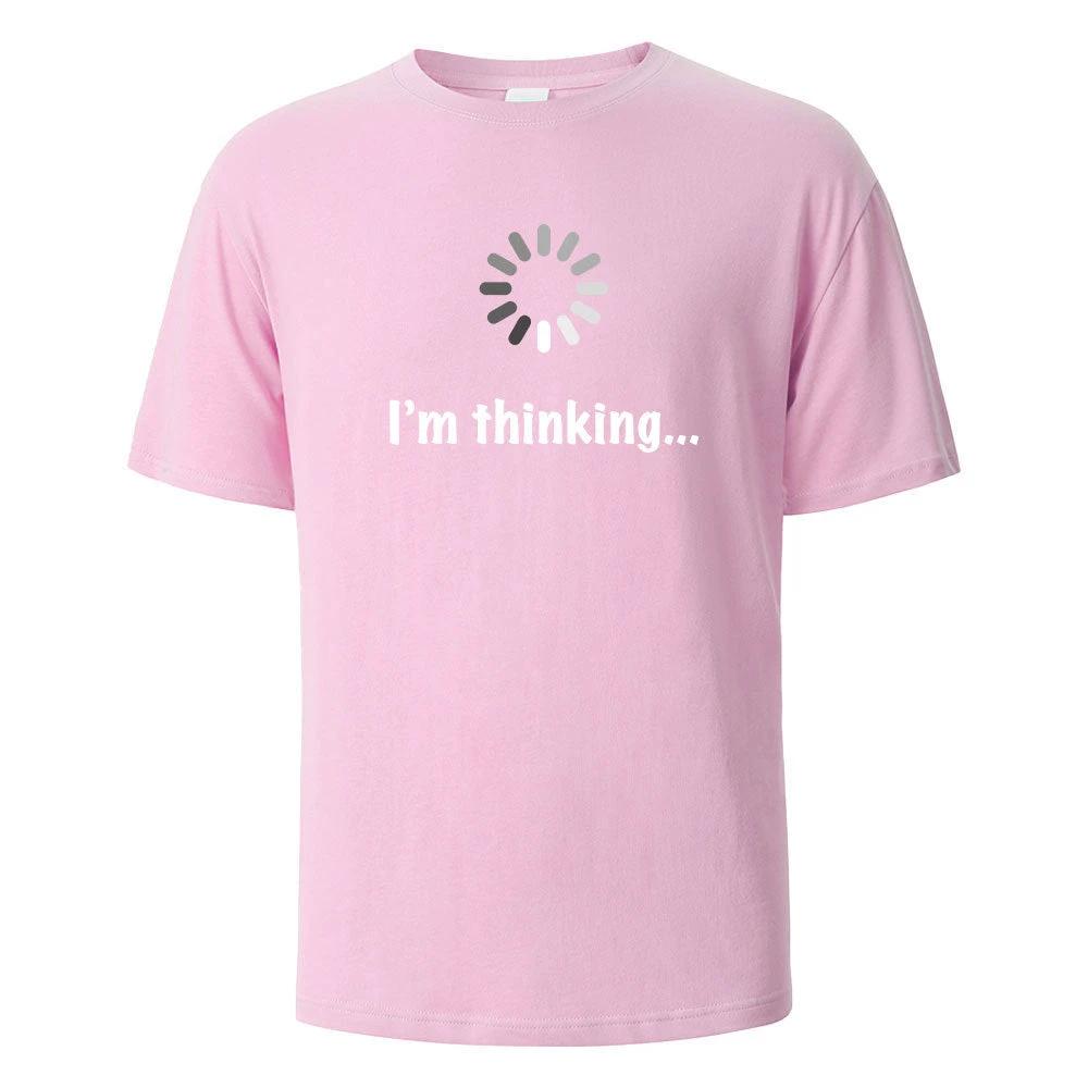 "I'm Thinking" Printed T-shirt for Men by GJG Denim