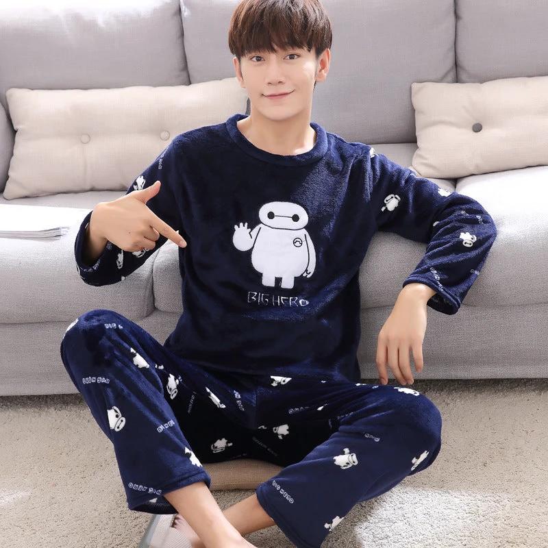 Men's Pajamas Thick Fleece Pajamas by GJG Denim