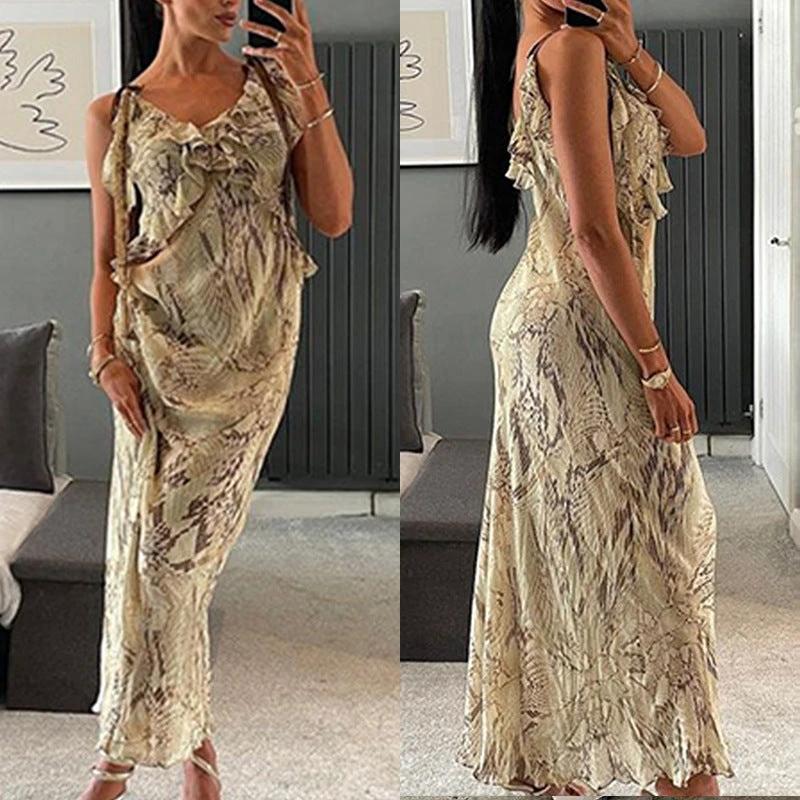 Python Strap Dress by GJG Denim