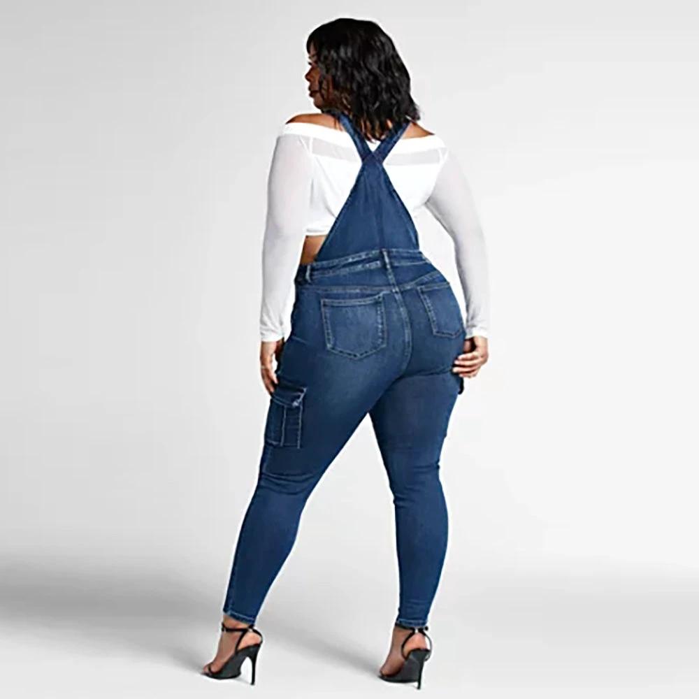 Women's Popular Plus Size Denim Overalls by GJG Denim