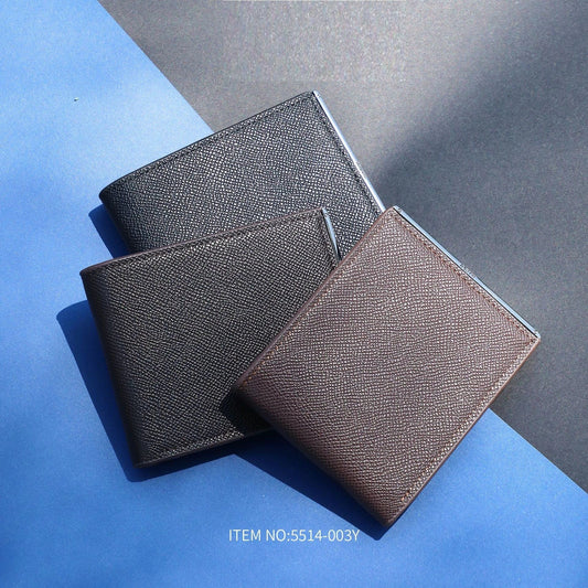 Ultra-thin Premium PU Anti-theft Swiping Large Capacity Multiple Card Slots Men's Wallet by GJG Denim