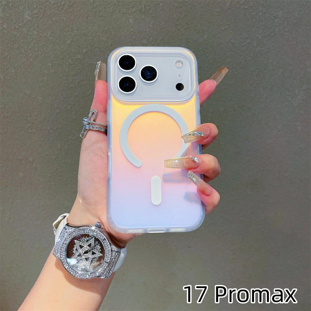 Laser Gradient Frosted Magnetic Phone Case by GJG Denim