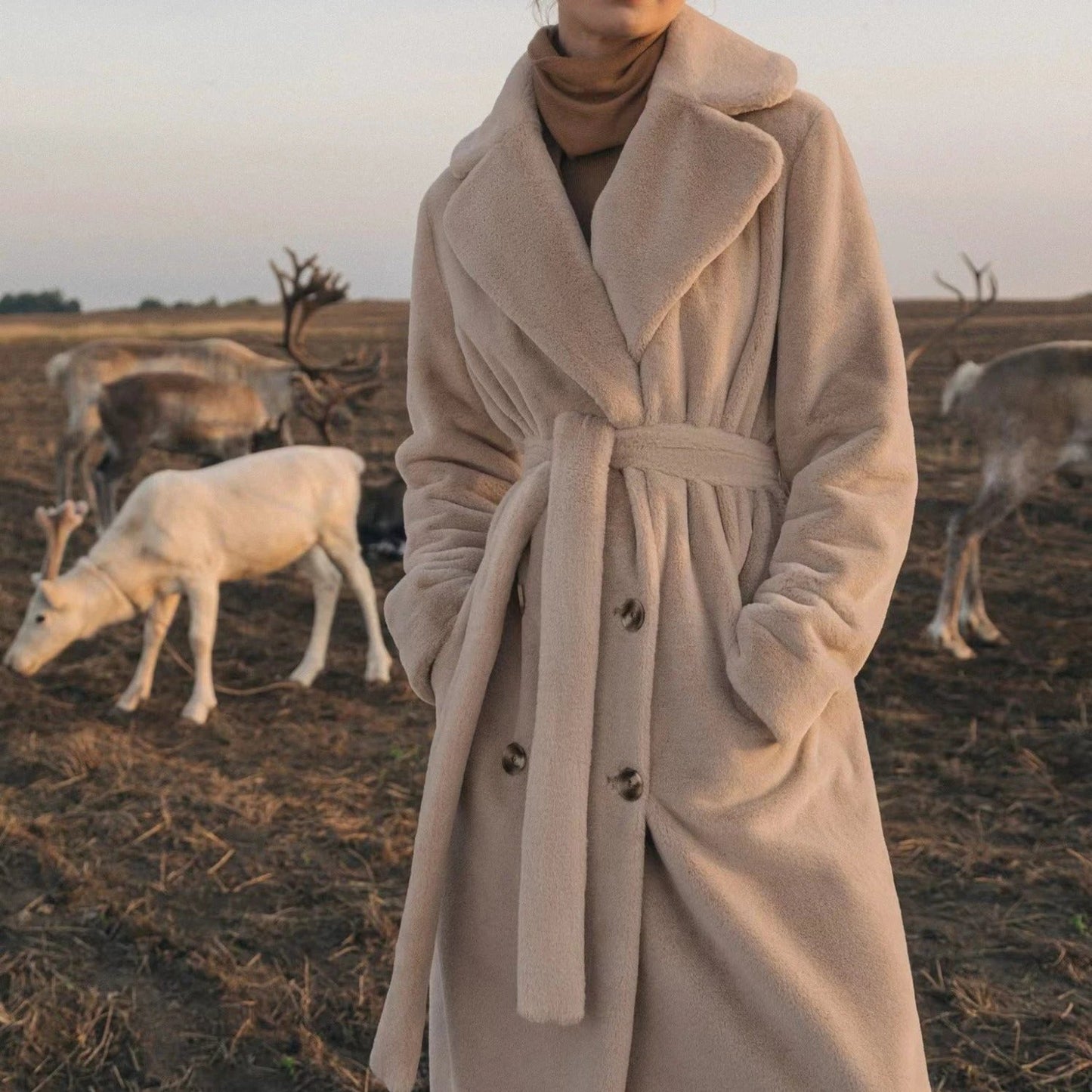 Autumn And Winter Thickening Mink Velvet Coat Women by GJG Denim