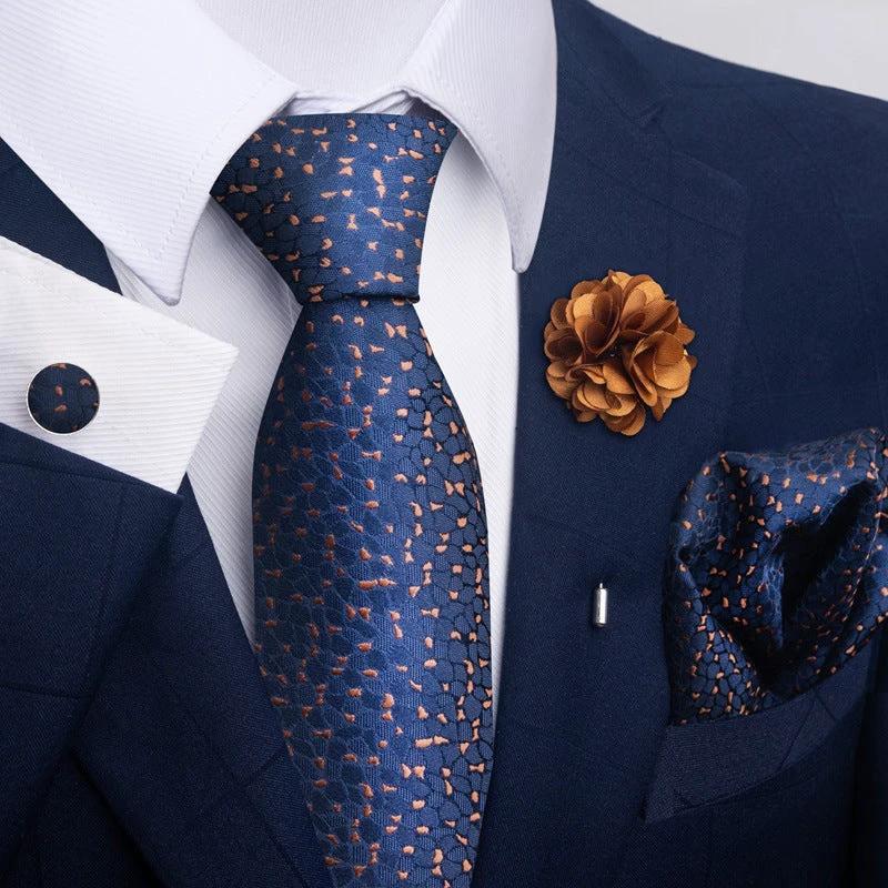 Men's Tie and Pocket Square Combo by GJG Denim