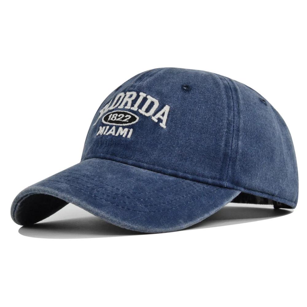 Retro Versatile Embroidered Baseball Cap For Men by GJG Denim