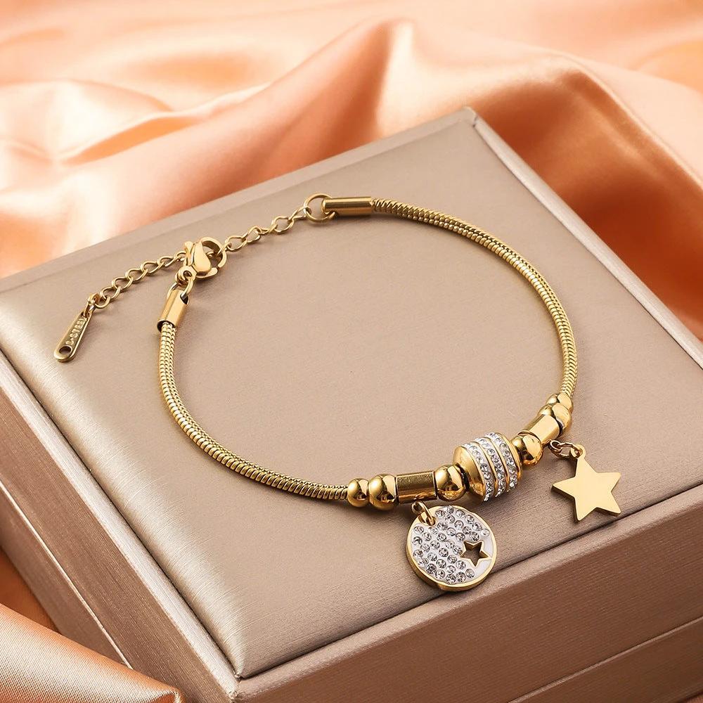 Stainless Steel Bracelet 18K Vacuum Plating by GJG Denim