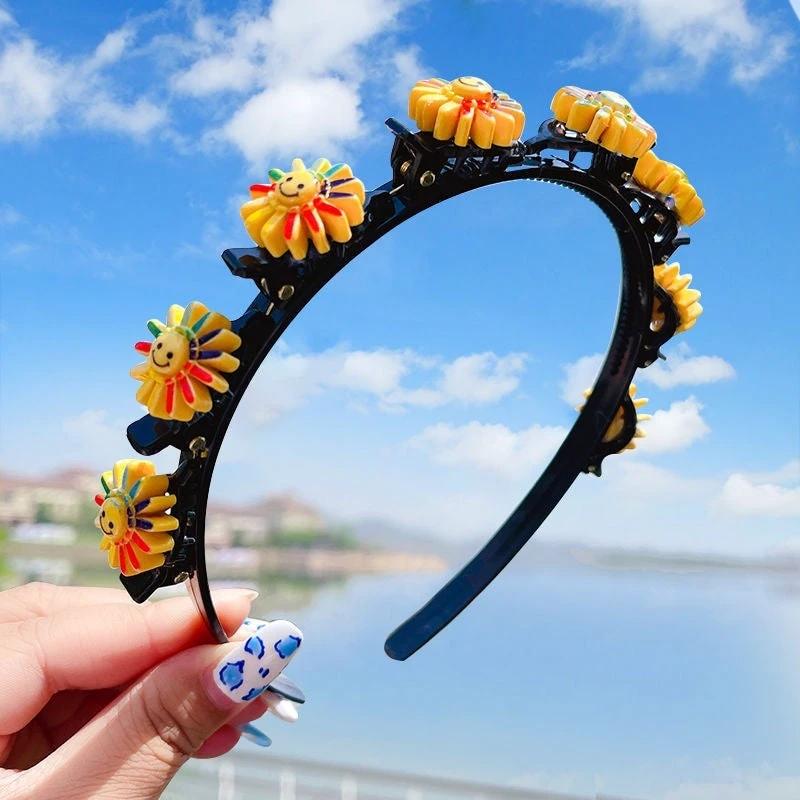 Girls' Clip Hair Accessories Crushed Hair Headband by GJG Denim