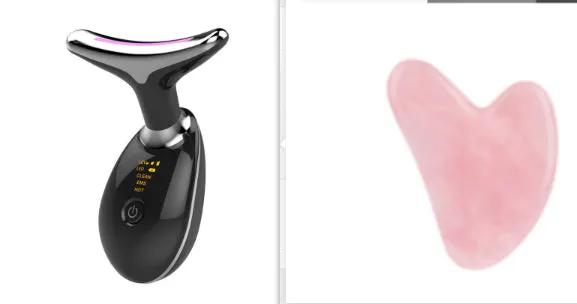 EMS Thermal Neck Lifting And Tighten Massager Electric Microcurrent Wrinkle Remover by GJG Denim