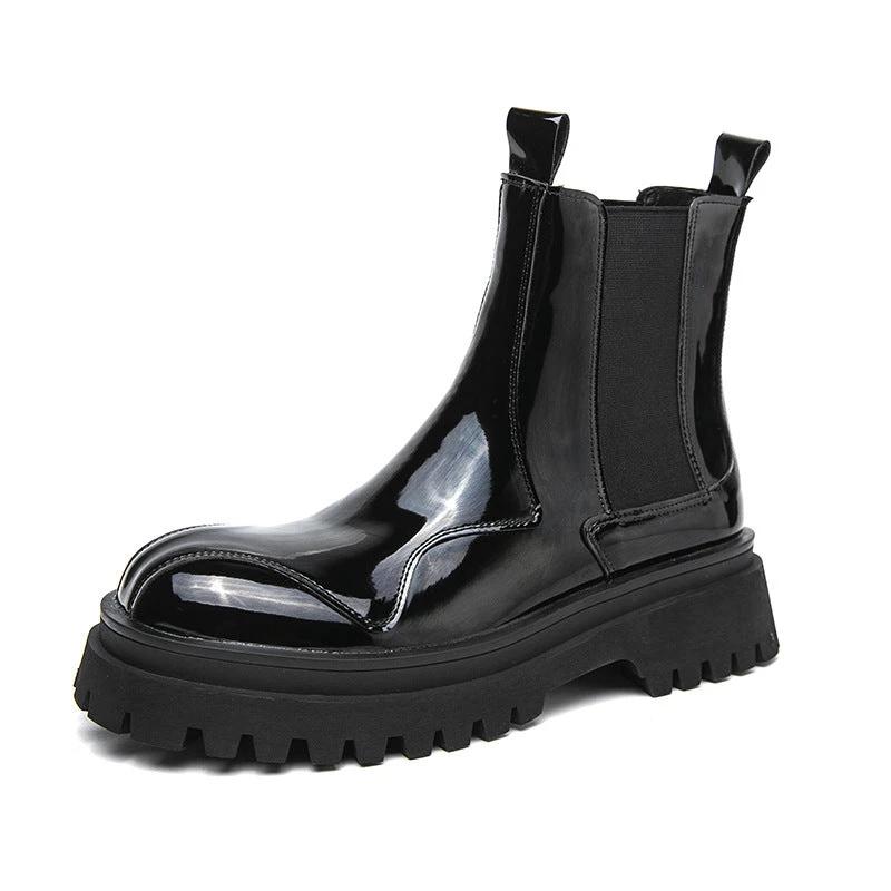 Men's Glossy Ankle Boots by GJG Denim