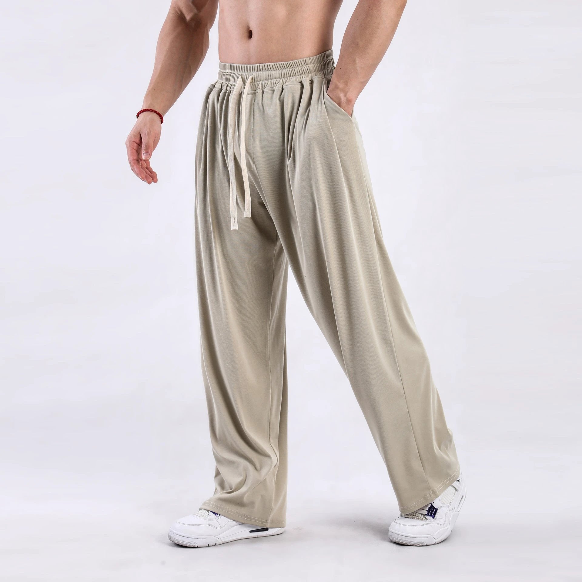 Men's Draping Casual Wide-leg Pants by GJG Denim