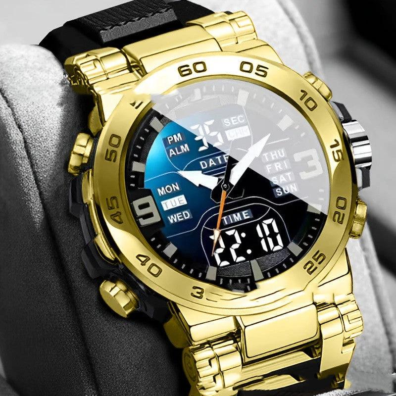 Waterproof Electronic Watch For Men Glow-in-the-dark by GJG Denim