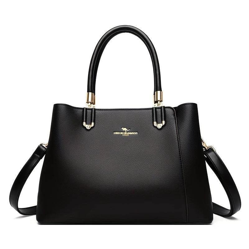 Impeccable Ladies Genuine Leather Handbag - Spacious, Stylish & Versatile - Perfect Commuter Bag with Adjustable Crossbody Strap for Everyday Glamour by Zara-Craft