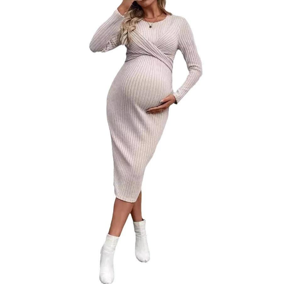 Long Sleeve Maternity Women Dress by GJG Denim