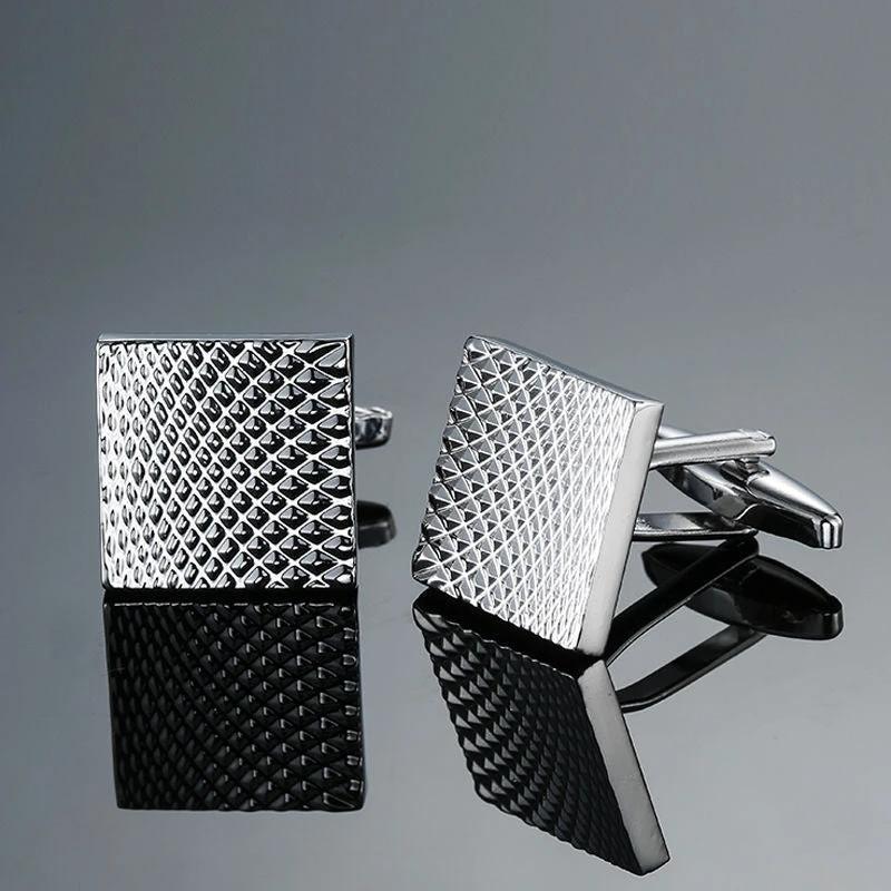 Copper Black Golden And Silver Laser Metal Cufflinks For Men by GJG Denim