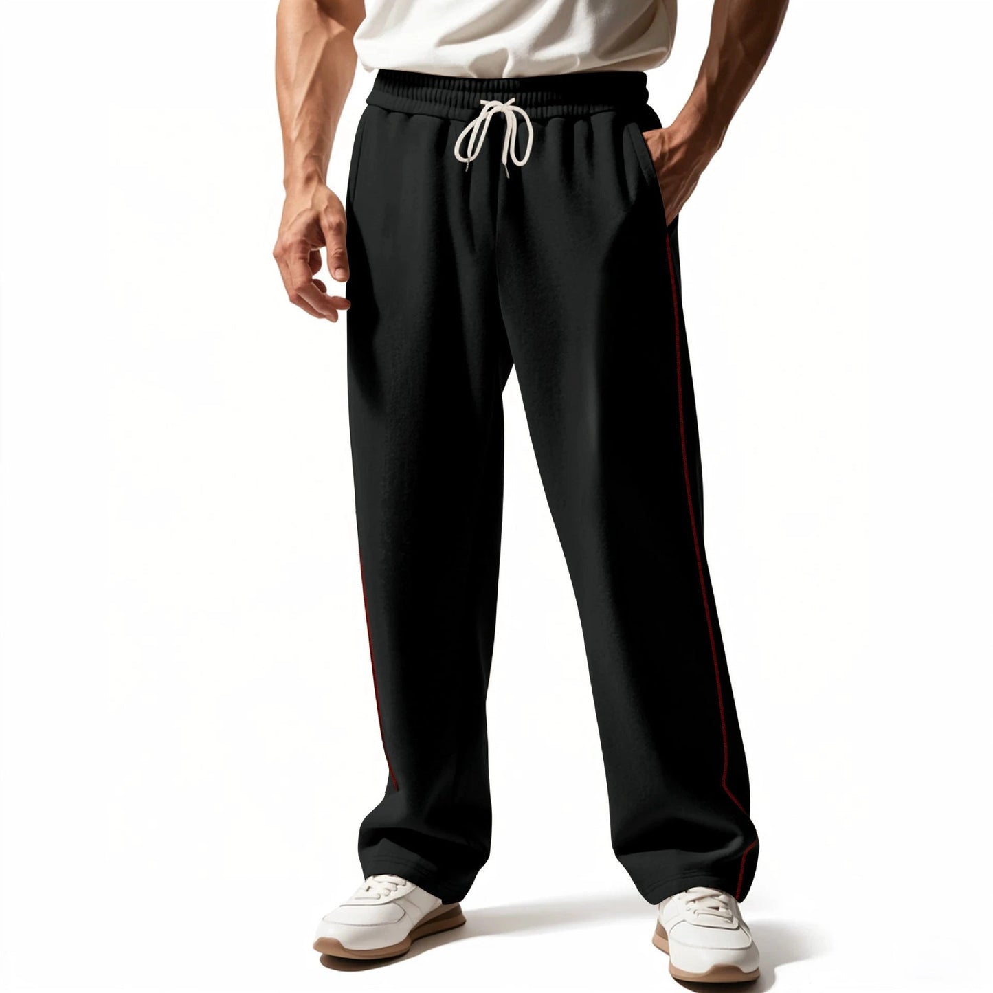 Men's Wear-resistant Heavy Terry Loose Sports Casual Pants by GJG Denim