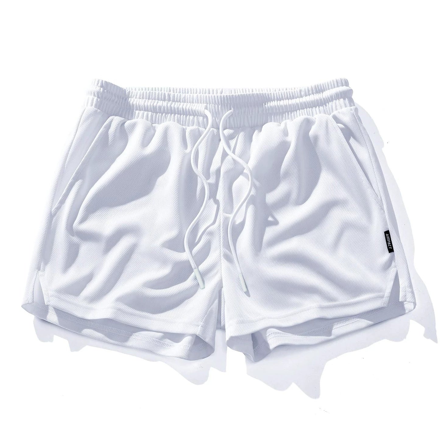 Men's Mesh Running Quick-drying Workout Shorts by GJG Denim