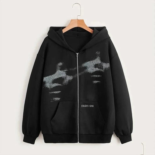 Men Women Y2K Clothing Zip Hoodie Fashion by GJG Denim