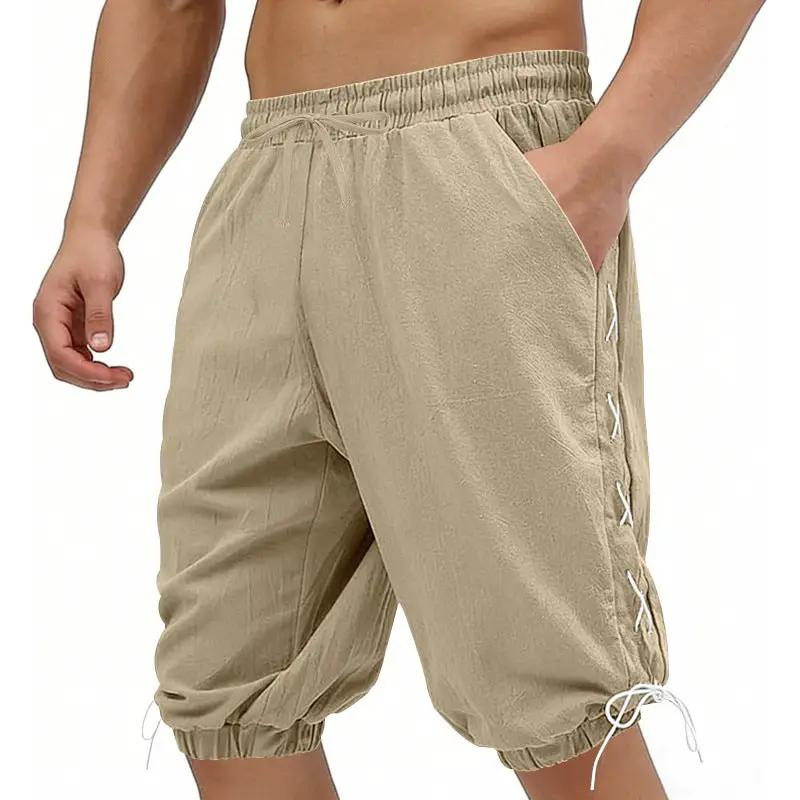 Men's Loose Casual Drawstring Shorts by GJG Denim