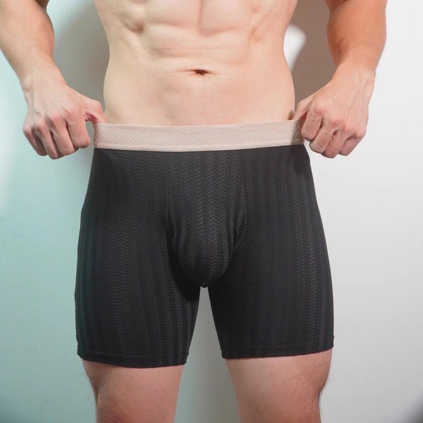 Men's Underwear High Elastic Breathability Lightweight Nylon Jacquard by GJG Denim