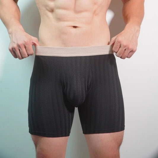 Men's Underwear High Elastic Breathability Lightweight Nylon Jacquard by GJG Denim