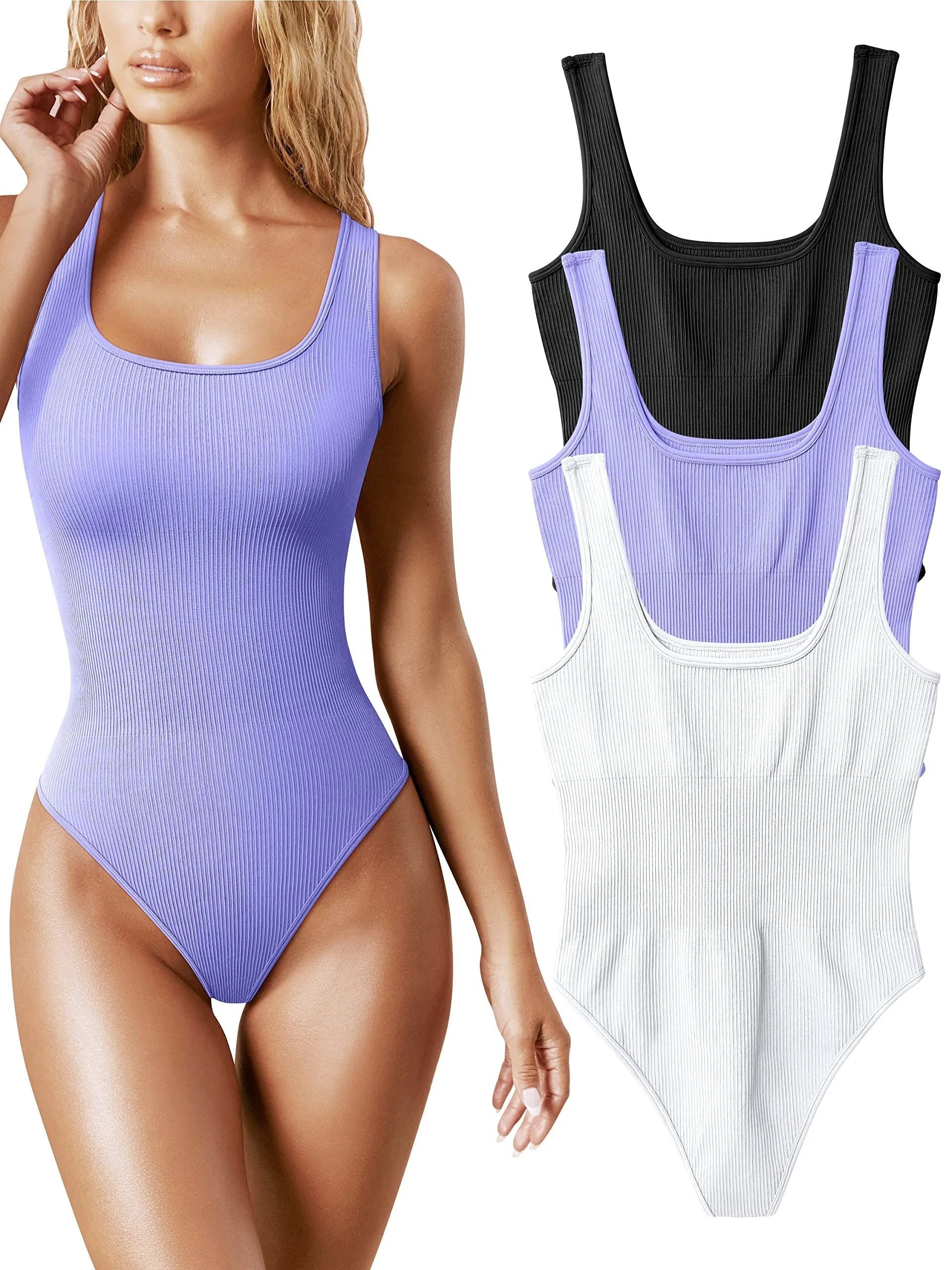 Women's Yoga Neck Sports Bodysuit by GJG Denim