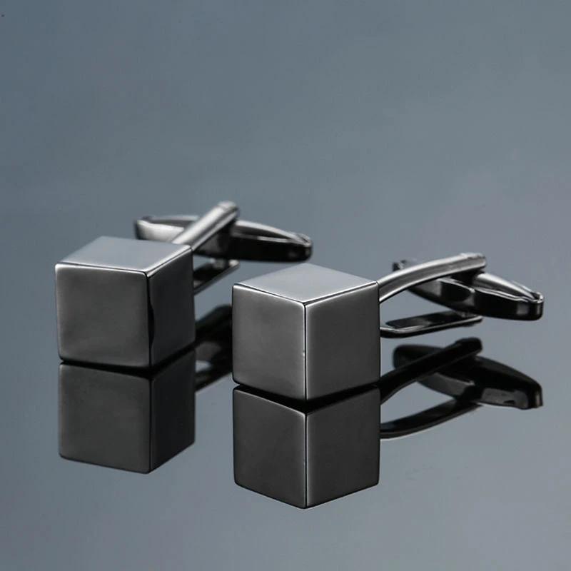Copper Black Golden And Silver Laser Metal Cufflinks For Men by GJG Denim
