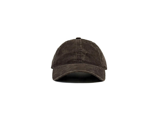 Retro Solid Color Corduroy Baseball Cap For Men by GJG Denim