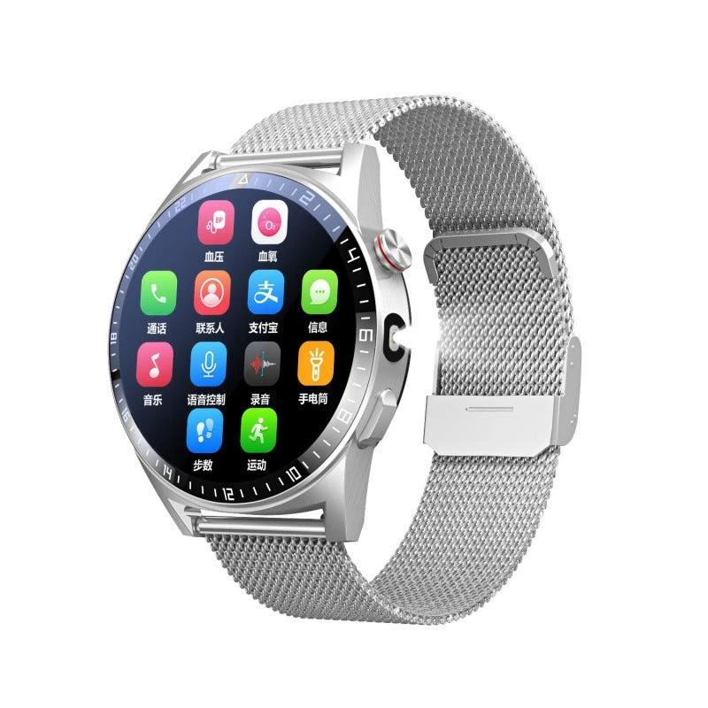 32G Memory Ultra-long Standby Flashlight Bluetooth Calling Smart Watch For Men by GJG Denim