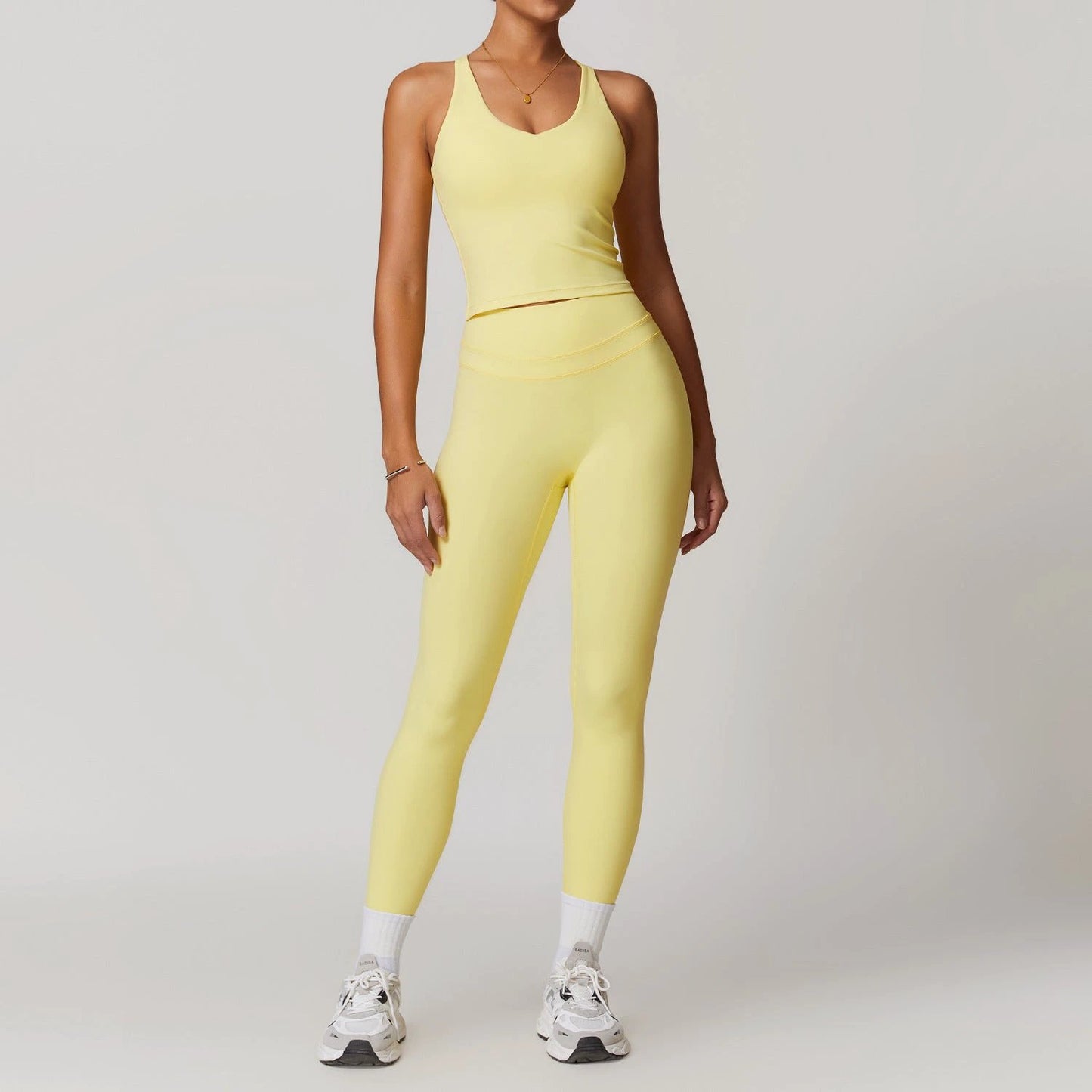 Yoga Suit Stretch High Waist Workout Clothes by GJG Denim