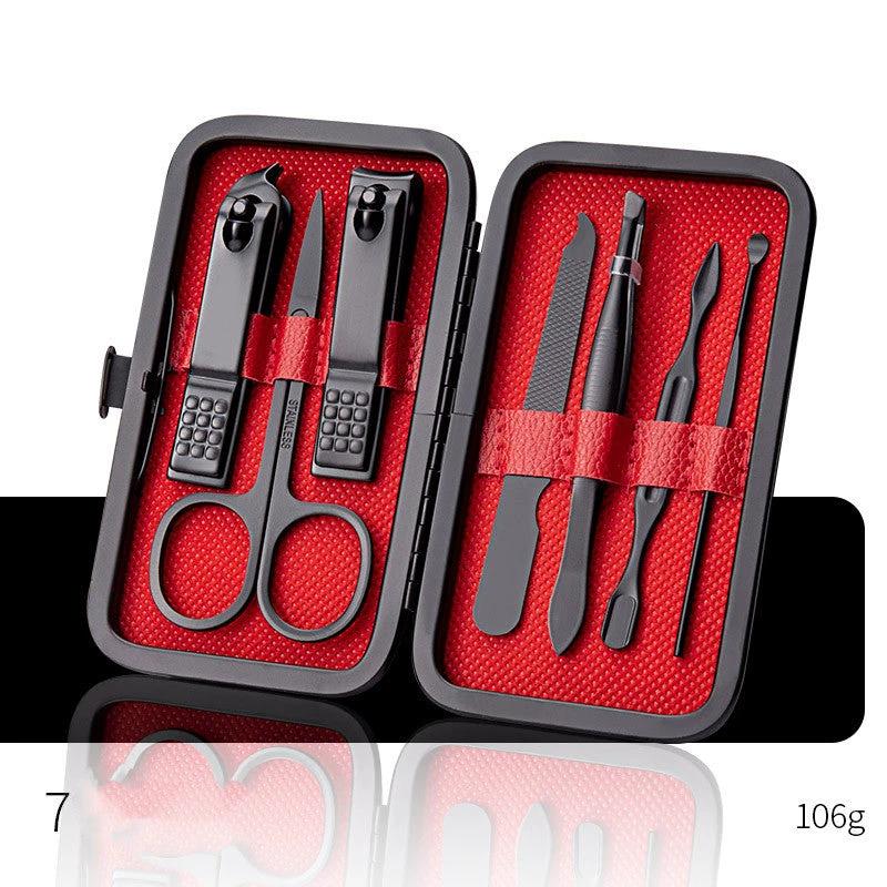 Professional Scissors Nail Clippers Set Ear Spoon Dead Skin Pliers Nail Cutting Pliers Pedicure Knife Nail Groove Trimmers by GJG Denim