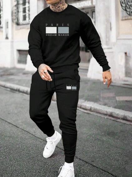 Round Neck Sweater Suit For Men by GJG Denim
