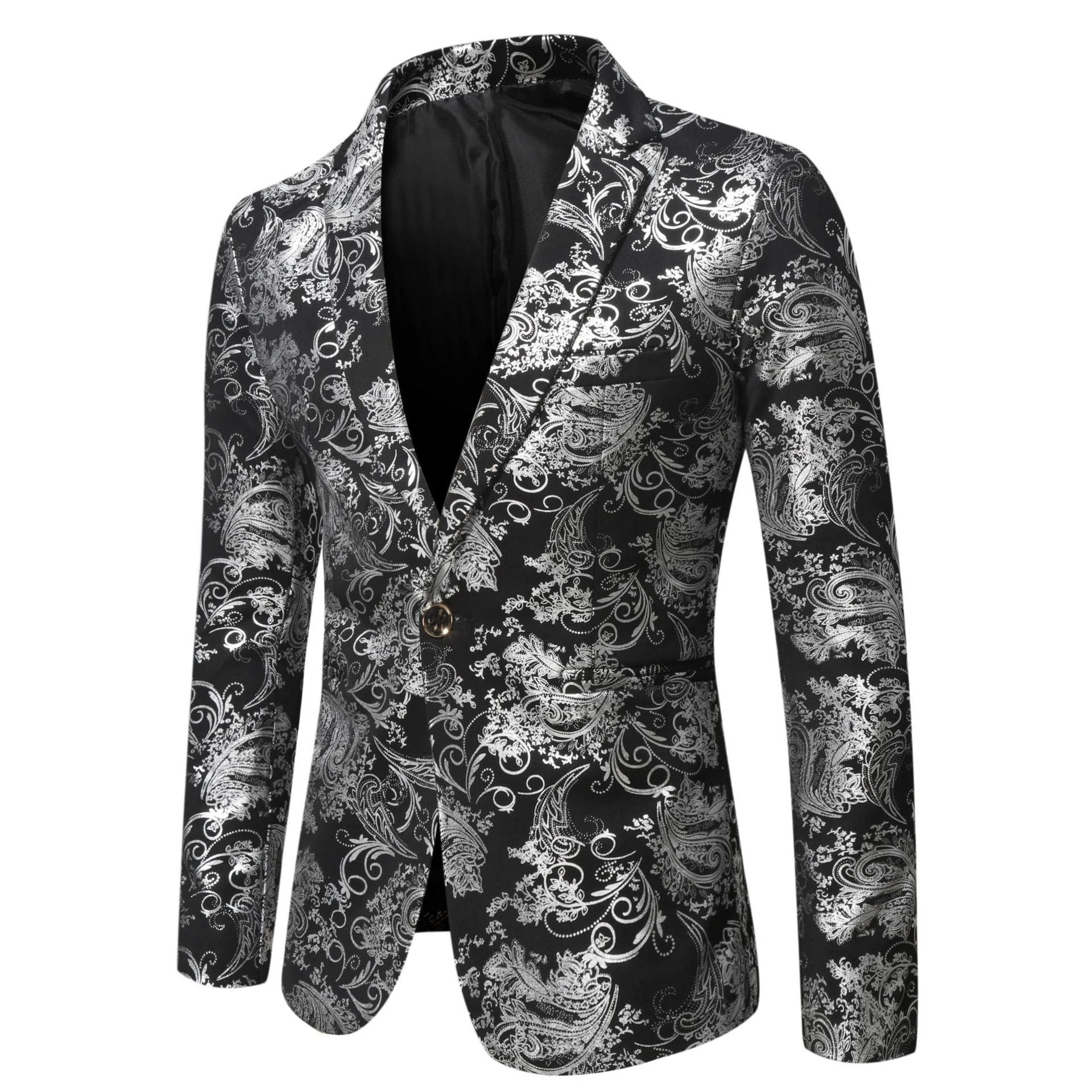 Autumn New Men's Slim Fit Casual Stage Performance Suit Jacket by GJG Denim