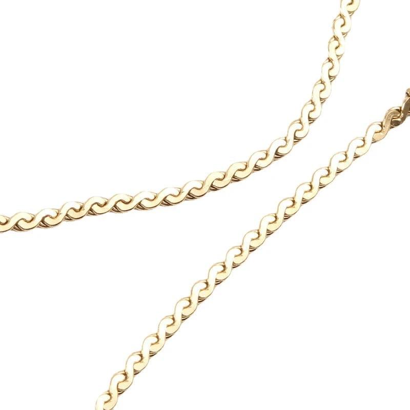 Titanium Steel Gold Plated Necklace Anklet Bracelets set by GJG Denim