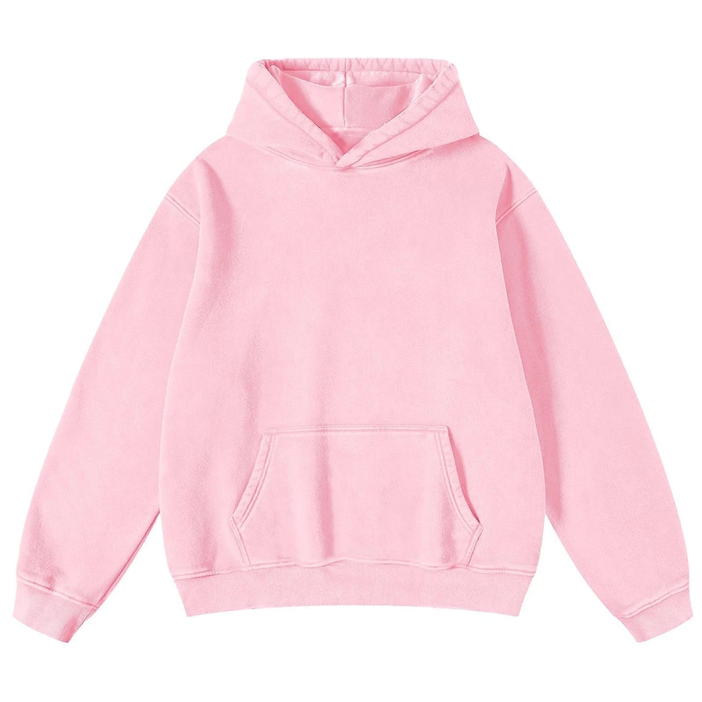 Men's Heavy Fleece-lined Thickened Retro Washed Sweater by GJG Denim
