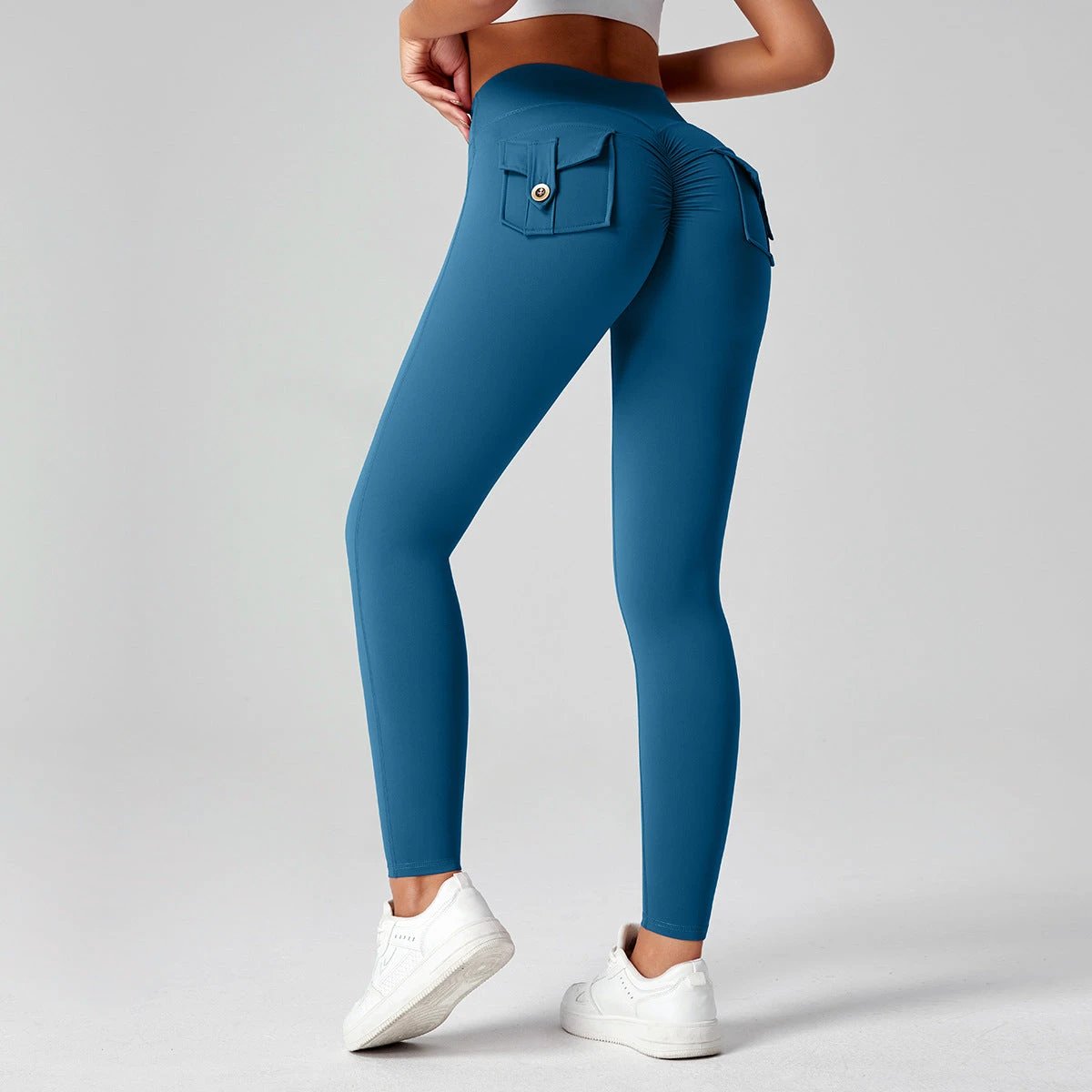 Fitness Yoga Pants For Women High-waisted Butt-lifting Stretchy Form-fitting Workout Tights by GJG Denim