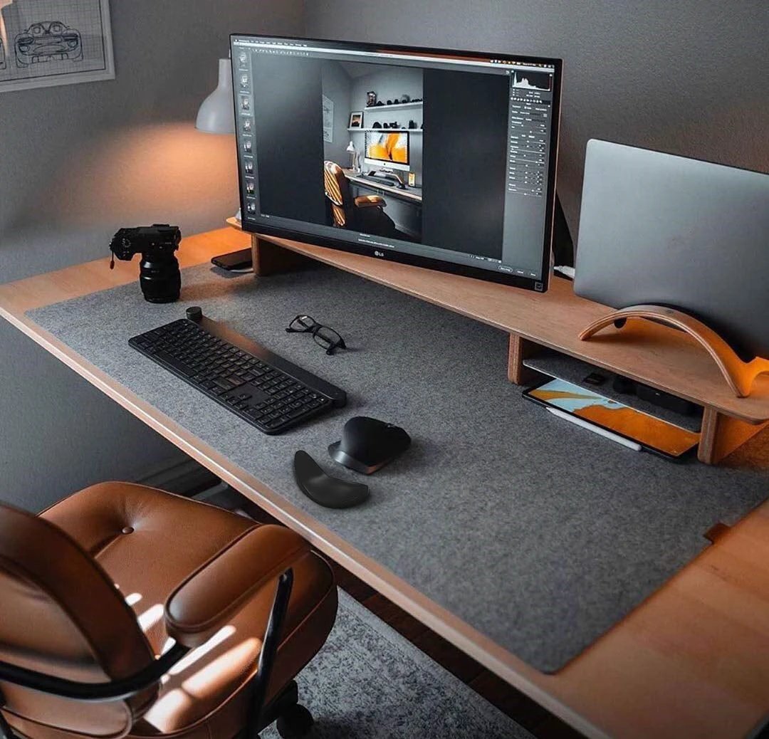 Ergonomic Mouse Wrist Rest Mouse Pad Silicon Gel Non-Slip by GJG Denim