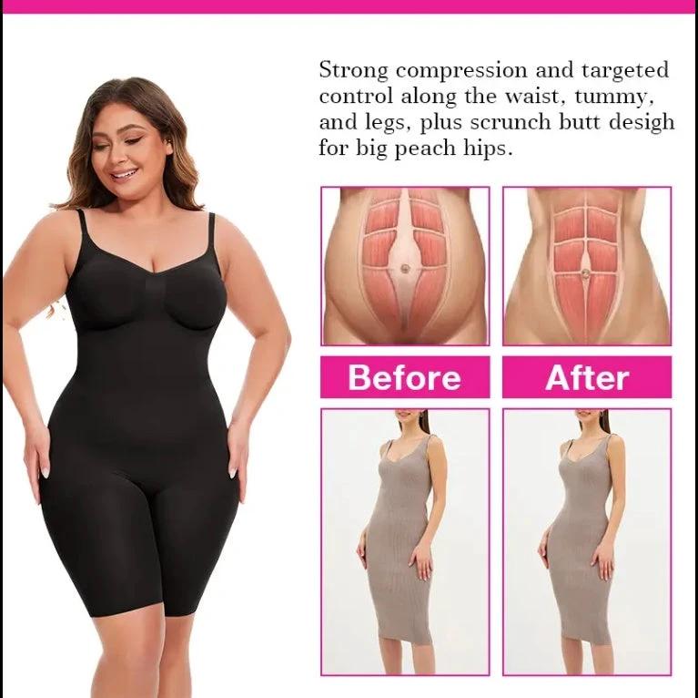 Dropship SEAMLESS Postpartum Abdomen Shapewear Sculpting Short Mid Thigh Slimming Body Shaper For Women Tummy Control Slimmer by GJG Denim