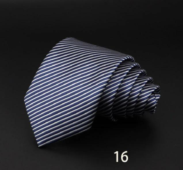 Men's Striped Polyester Fiber Ties by GJG Denim