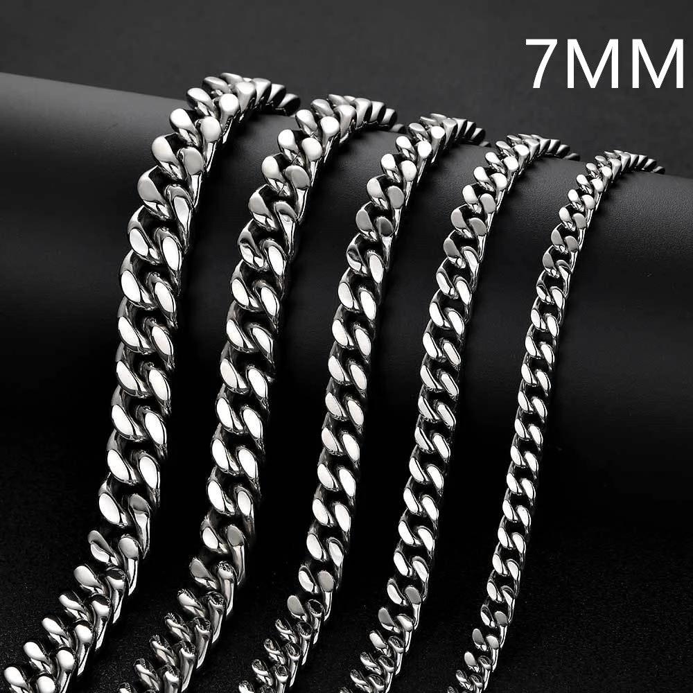 Stainless Steel Cuban Chain For Men by GJG Denim