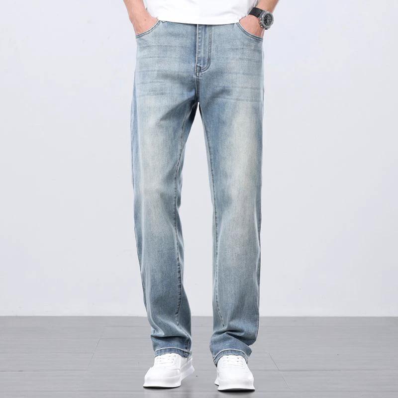 Men's Loose Straight Jeans by GJG Denim