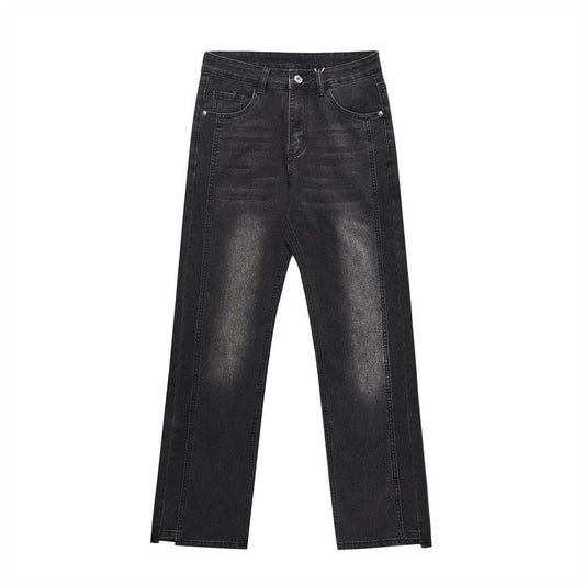 White Straight Jeans Men's Loose by GJG Denim