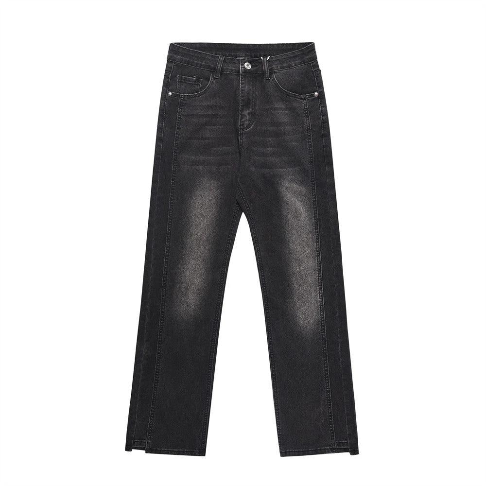 White Straight Jeans Men's Loose by GJG Denim