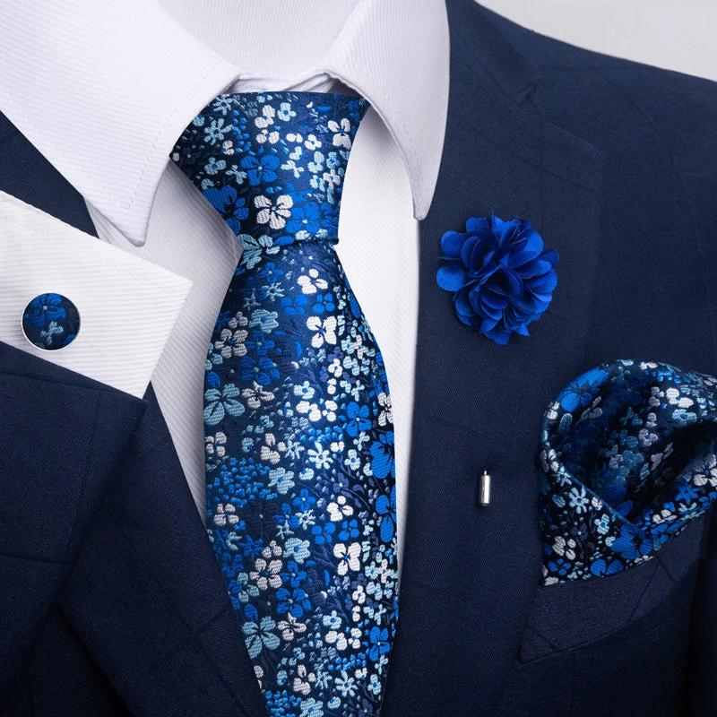 Men's Tie and Pocket Square Combo by GJG Denim