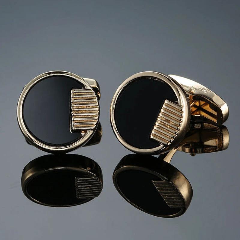 Men's Retro Pattern Cufflinks by GJG Denim